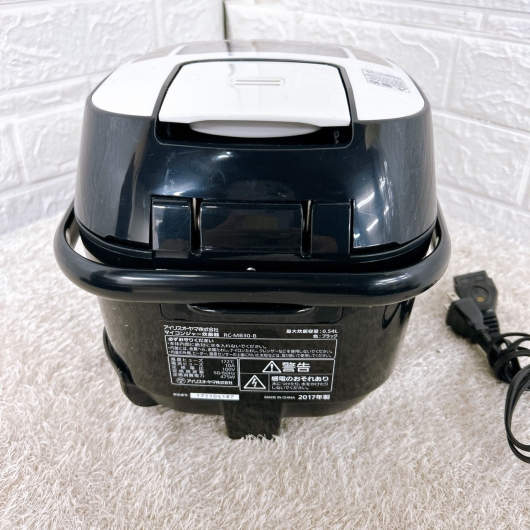 アイリスオーヤマ RC-MB30-B 一人暮らし単身用炊飯器 3合炊き MKT10104