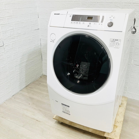 シャープドラム式洗濯機 10kg 大型 ES-H10F-WR 2022年製