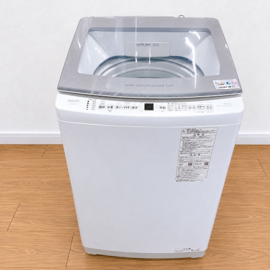 アクア AQW-V8NBK 洗濯機 8.0kg SS213