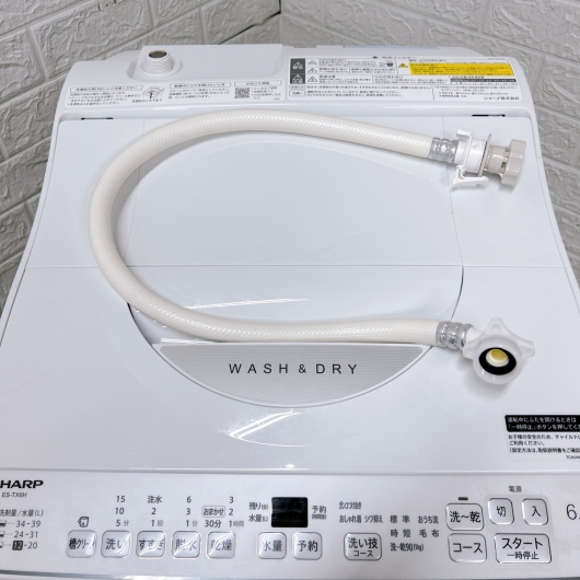 シャープ ES-TX6H-W 一人暮らし単身用洗濯機 6.5kg OE01311