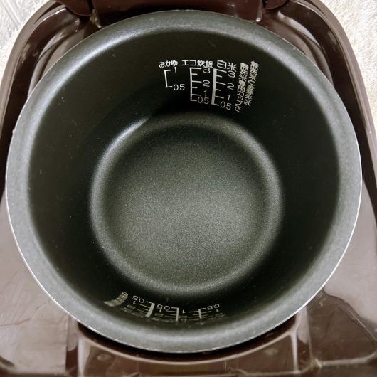 ゾウジルシ NL-BB05 一人暮らし単身用炊飯器 3合炊き B08254