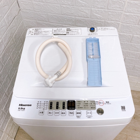 ハイセンス HW-T55H 一人暮らし単身用洗濯機 5.5kg OE092317