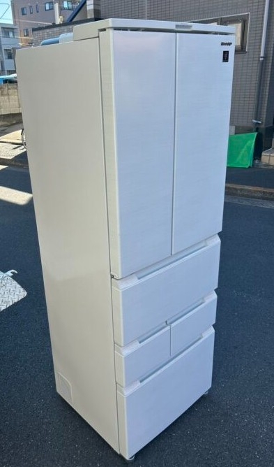 SHARP シャープ 457L 6ドア冷蔵庫 SJ-FA46H-W 2021年製