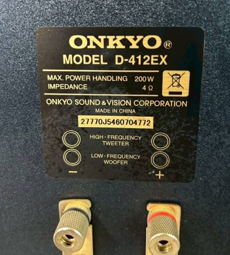 ONKYO オンキョー D-412EX スピーカーペア スピーカーシステム