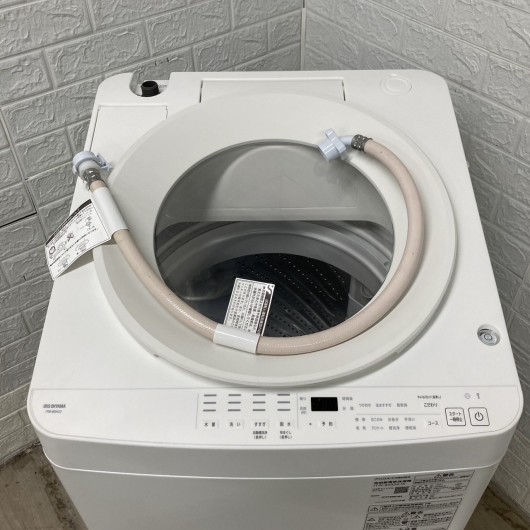 アイリスオーヤマ ITW-80A02-W 2024年製 8.0kg 洗濯機 美品【全国発送対応】