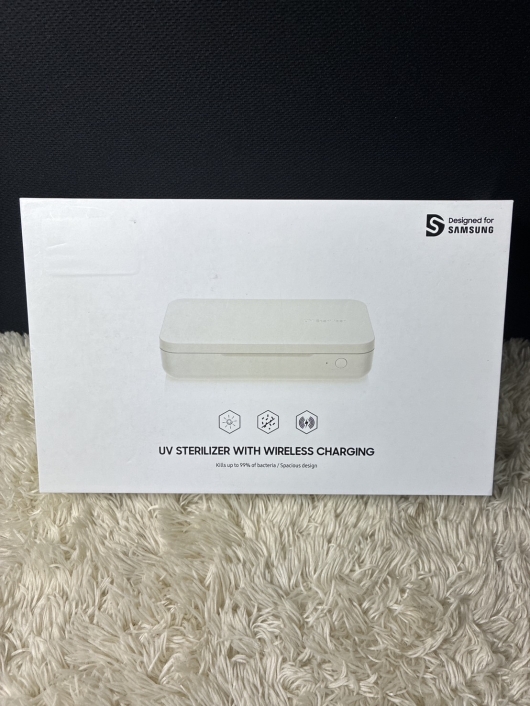 【未開封品】SAMSUNG UV除菌 急速ワイヤレス充電器 UV STERILIZER WITH WIRELESS CHARGING R21P008W