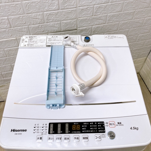 ハイセンス HW-K45E 一人暮らし単身用洗濯機 4.5kg CE053111