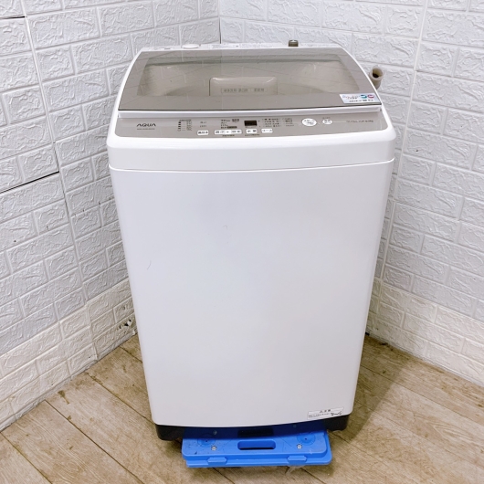 アクア AQW-GV80JBK 一人暮らし単身用洗濯機 8.0kg MKT01292