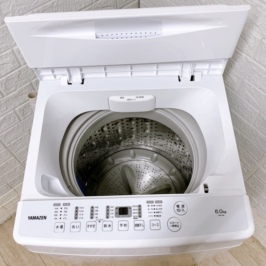 ヤマゼン YWMｰ60(W) 一人暮らし単身用冷蔵庫 6.0kg MKT11121