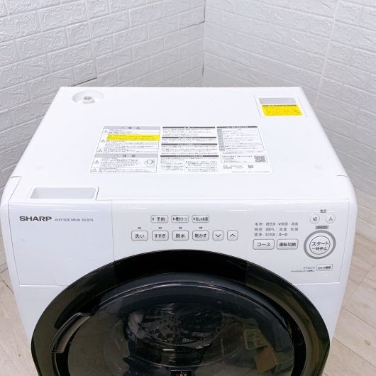 シャープ ES-S7G-WR 一人暮らし単身用ドラム式洗濯機 7.0kg MKT10201