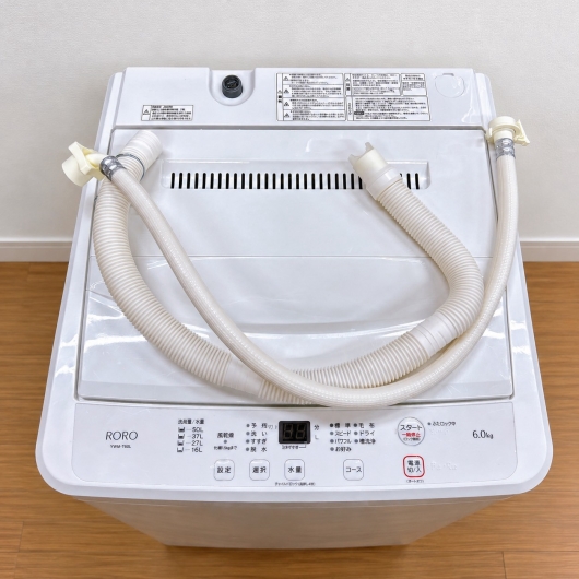 ヤマダ YWM-T60L 洗濯機 6.0kg SS221