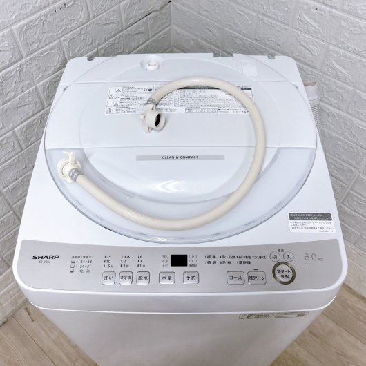 シャープ ES-GE6J-S 一人暮らし単身用洗濯機 6.0kg K10037