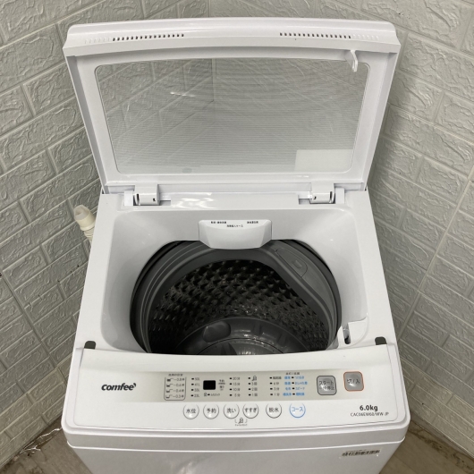 コンフィー CAC06EW60 2024年製 5.5kg 洗濯機 美品【全国発送対応】