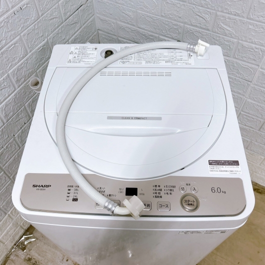 シャープ ES-GE6H-N 2024年製 6.0kg 洗濯機 美品【全国発送対応】