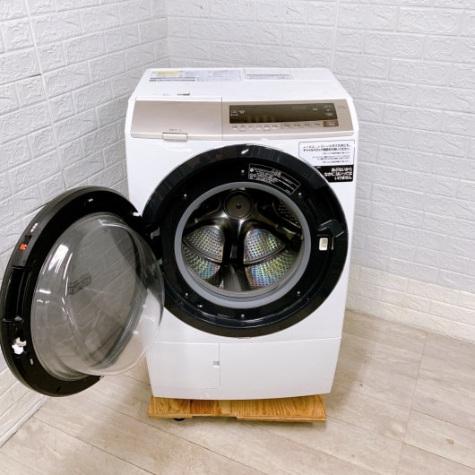 ヒタチ BD-SV110EL 一人暮らし単身用ドラム式洗濯機 11.0kg K10039