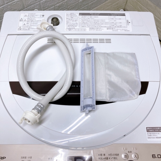 シャープ ES-GE6G-T 一人暮らし単身用洗濯機 6.0kg K101221