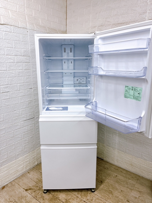 ミツビシ MR-C33K-W 一人暮らし単身用冷蔵庫 330L MKT011953