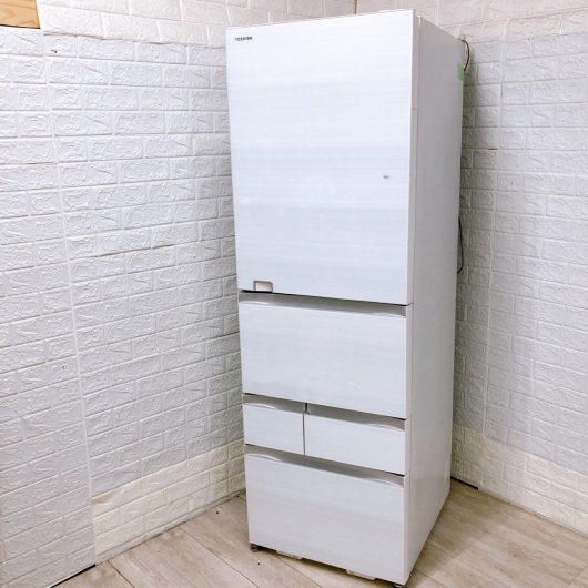 トウシバ GR-S470GZL(LW) 一人暮らし単身用冷蔵庫 465L K08151