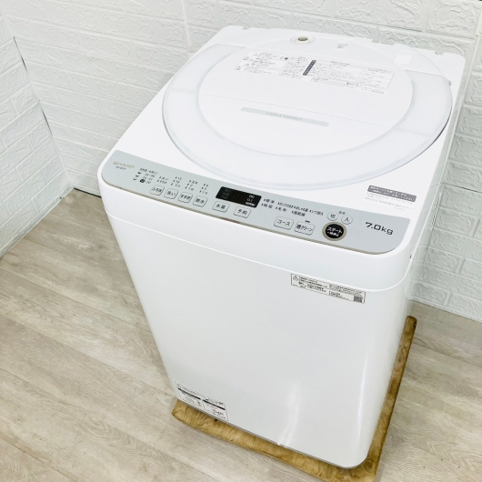 シャープ 7kg洗濯機 ES-GE7F-W 2022年製