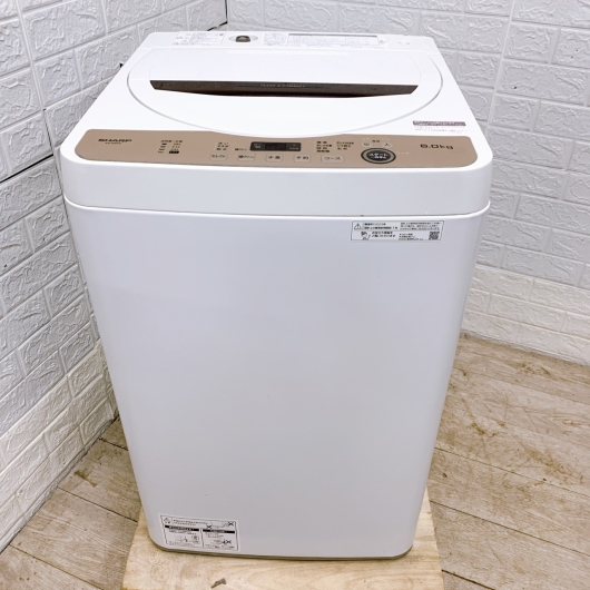 シャープ ES-GE6G-T 一人暮らし単身用洗濯機 6.0kg OE12011