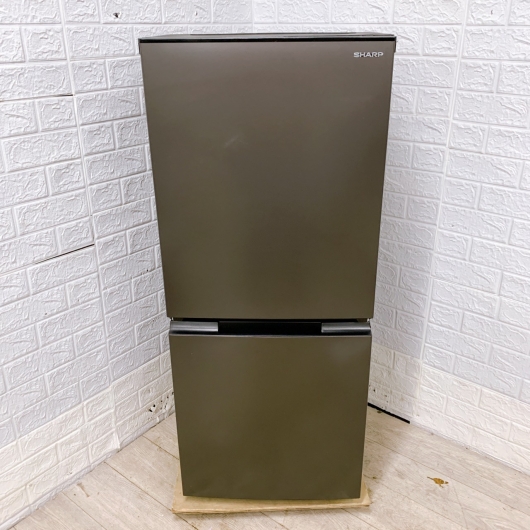 シャープ SJ-D15K-H 一人暮らし単身用冷蔵庫 152L K12041