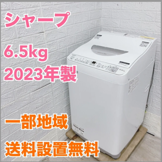 シャープ ES-TX6G-S 2023年製 6.5kg 洗濯機【全国発送対応】