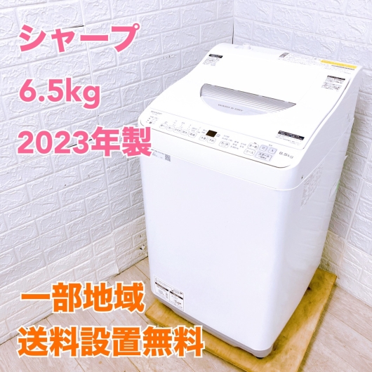 シャープ ES-TX6G-S 一人暮らし単身用洗濯機 6.5kg COT10135