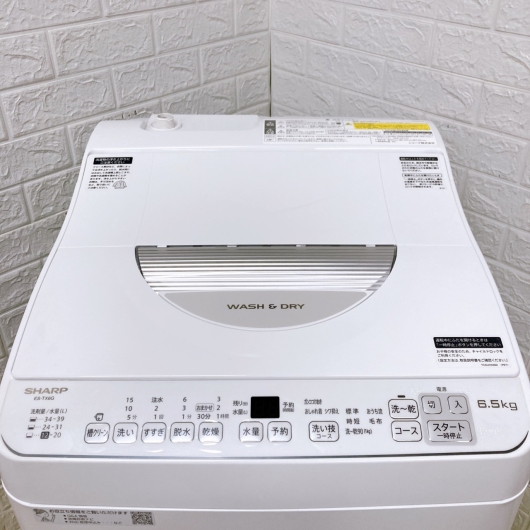 シャープ ES-TX6G-S 一人暮らし単身用洗濯機 6.5kg COT10135