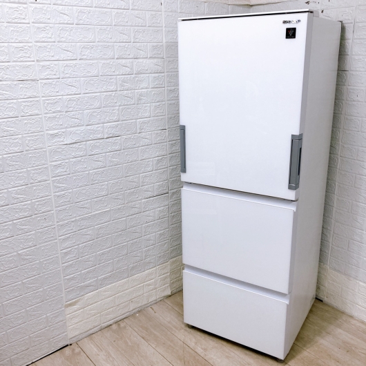 シャープ SJ-GW35J-W 一人暮らし単身用冷蔵庫 350L OE101721