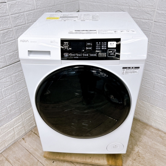アクア AQW-D8R-L 一人暮らし単身用洗濯機 8.0kg OE12272