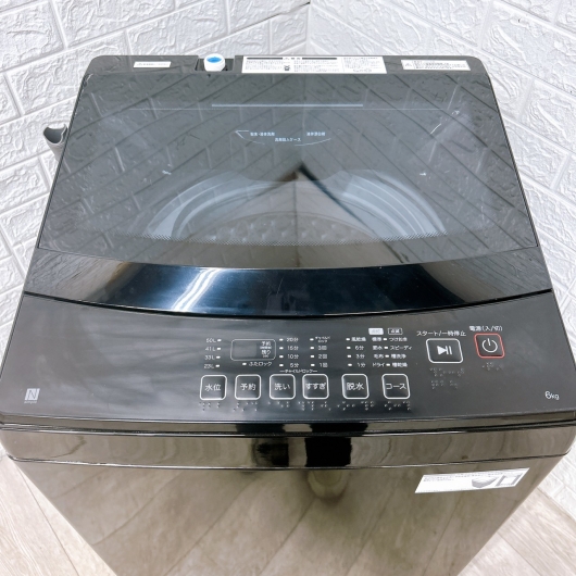 ニトリ NT60L1BK 一人暮らし単身用洗濯機 6.0kg MKT10061