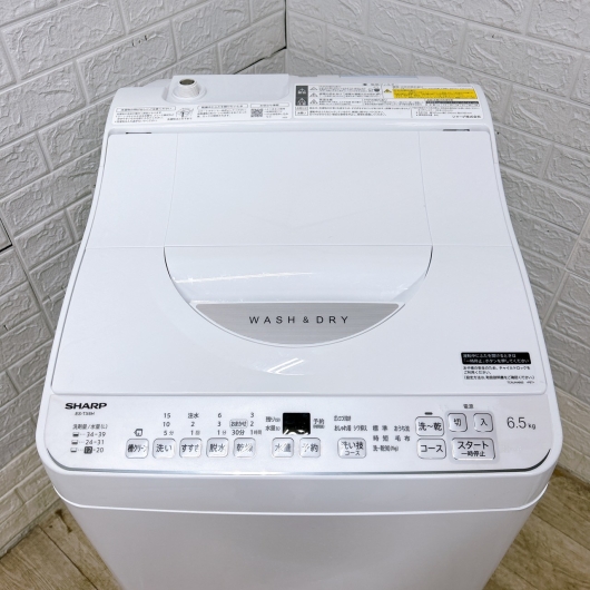 シャープ ES-TX6H-W 一人暮らし単身用洗濯機 6.5kg OE01311