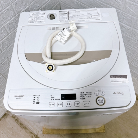シャープ ES-GE4D-C 2020年製 4.5kg 洗濯機 美品【全国発送対応】