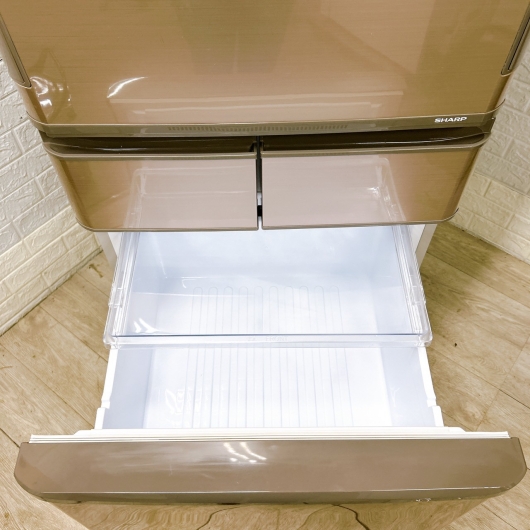 シャープ SJ-X414H-T 一人暮らし単身用冷蔵庫 412L K11173