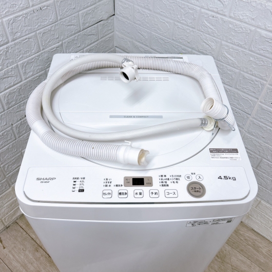 シャープ ES-GE4F-C 一人暮らし単身用洗濯機 4.5kg K12671