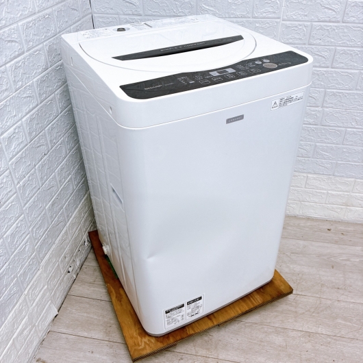 シャープ ES-G45RC-W 一人暮らし単身用洗濯機 4.5kg MKT100312