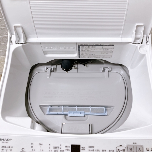 シャープ ES-TX6G-S 一人暮らし単身用洗濯機 6.5kg COT10135