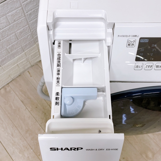 シャープ ES-H10E-WL 一人暮らし単身用洗濯機 10.0kg MKT10142