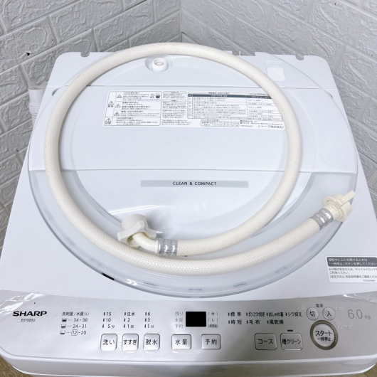 シャープ ES-GE6J-S 一人暮らし単身用洗濯機 6.0kg CK012915