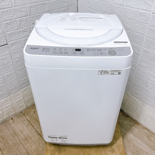 シャープ ES-GE6J-S 一人暮らし単身用洗濯機 6.0kg CK012915