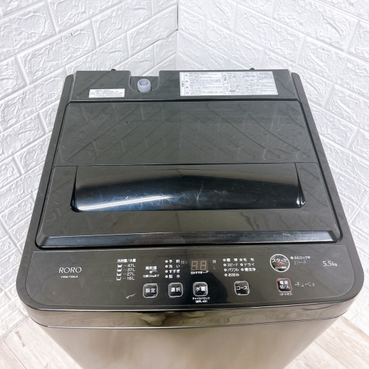 ヤマダ YWM-T55LK 一人暮らし単身用洗濯機 5.5kg OE100614