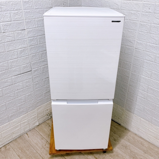 シャープ SJ-D15G-W 一人暮らし単身用冷蔵庫 152L B112913