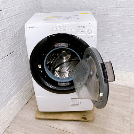 シャープ ES-S7G-WR 一人暮らし単身用ドラム式洗濯機 7.0kg MKT10201