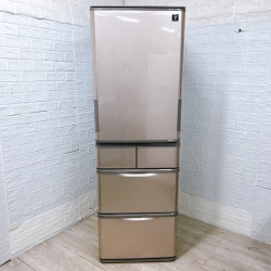 シャープ SJ-X414H-T 一人暮らし単身用冷蔵庫 412L K11173