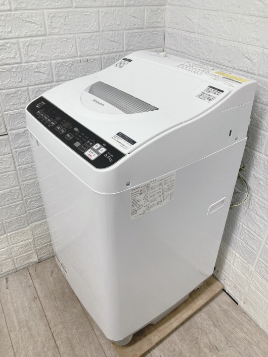 シャープ ES-TX5EJ-W 一人暮らし単身用洗濯機 5.5kg B121313