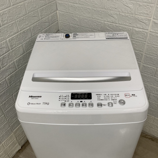 ハイセンス HW-G75C 2024年製 7.5kg 洗濯機 美品【全国発送対応】