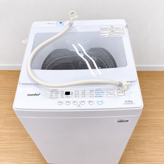 コンフィー CAC06EW60/W-S1 洗濯機 6.0kg SK429