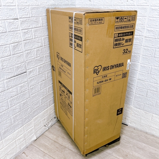 アイリスオーヤマ USN-8A-W 一人暮らし単身用冷凍庫 80L OE110212