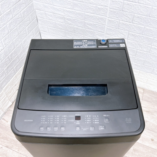 アイリスオーヤマ IAW-T504-B 一人暮らし単身用洗濯機 5.0kg B09056