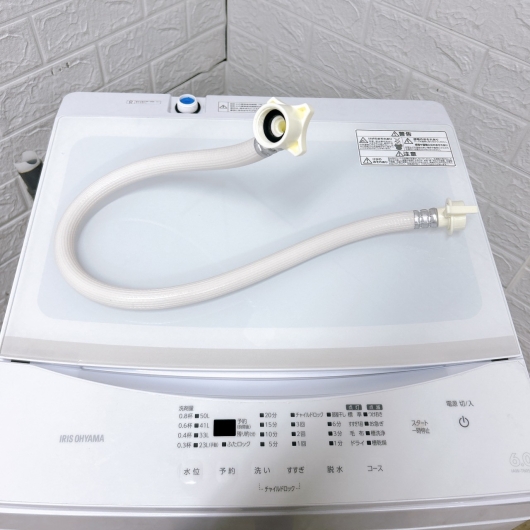 アイリスオーヤマ IAW-T605WL 一人暮らし単身用洗濯機 6.0kg CK012918
